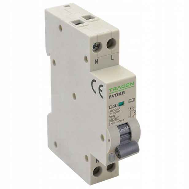 Elektronický proudový spínač s čelem 13A C 2P EVOKEC1303