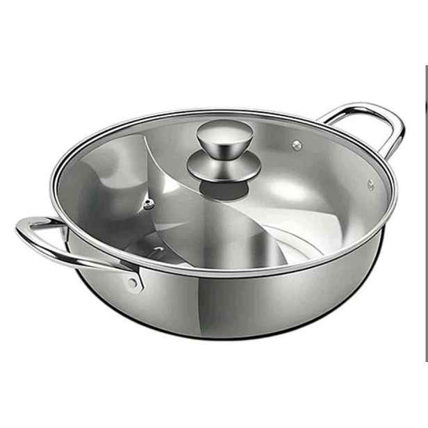 Oboustranný hrnec Cooker King 30 cm z nerezové oceli 304 pro 4-6 osoby