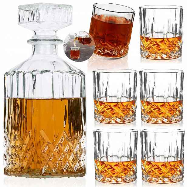 Sada Na Whisky Karafa 950ML S 6 Skleničkami Narozeniny K Narozeninám Dárek