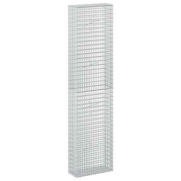 vidaXL Gabion s drátem 3,5 mm a síťkou 5x2,5 cm 50x20x200 cm