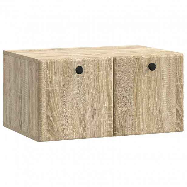 vidaXL Nástěnná TV skříň 59,5 x 41 x 30 cm Dub sonoma Kompozitní dřevo