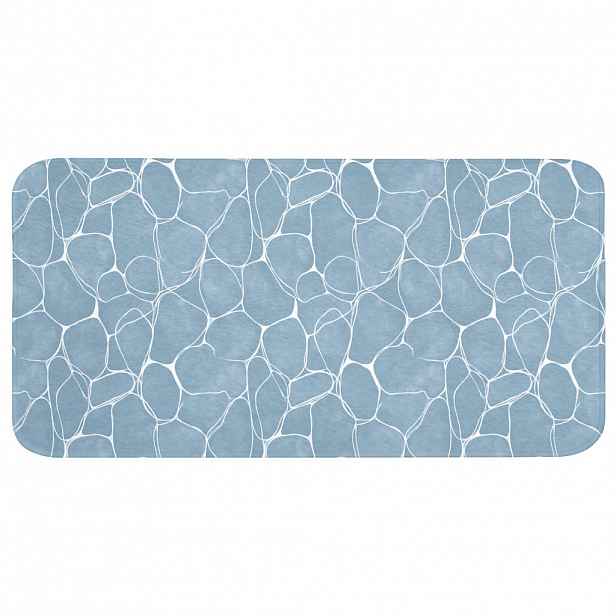 OnlyWow KOUPELNOVÁ PŘEDLOŽKA Organic - vzor - modrá 120x60 cm