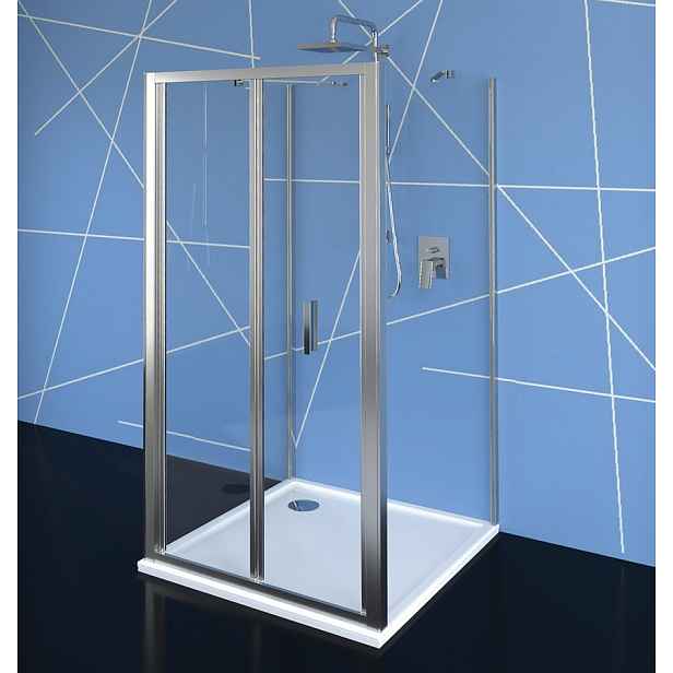 Polysan EASY třístěnný sprchový kout 1000x800mm, skládací dveře, L/P varianta, čiré sklo