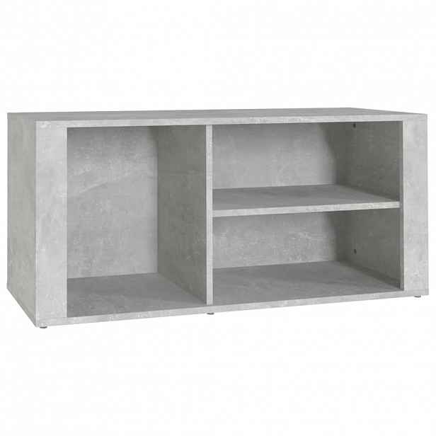 vidaXL Botník betonově šedý 100x35x45 cm kompozitní dřevo