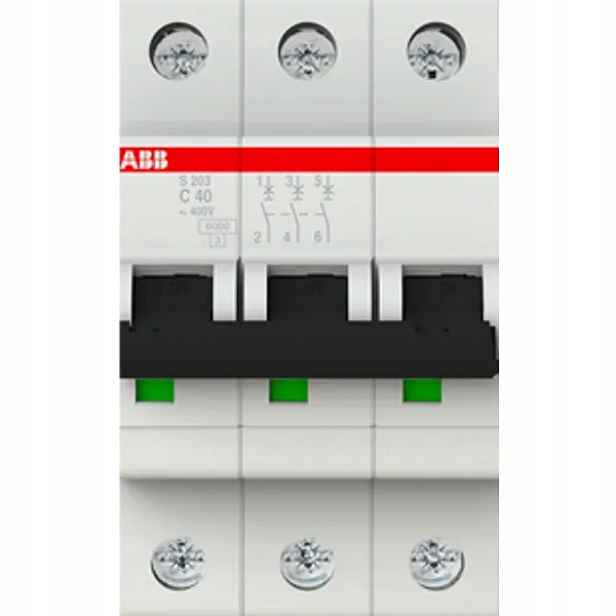 Abb S203-C40 Miniaturní instalační spínač 3P C 40 A
