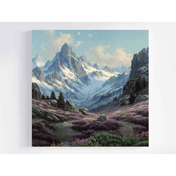 Obraz Na Plátně Canvas Krajina Tatry Alpy Hory Skály Sníh Vřesy 50x50