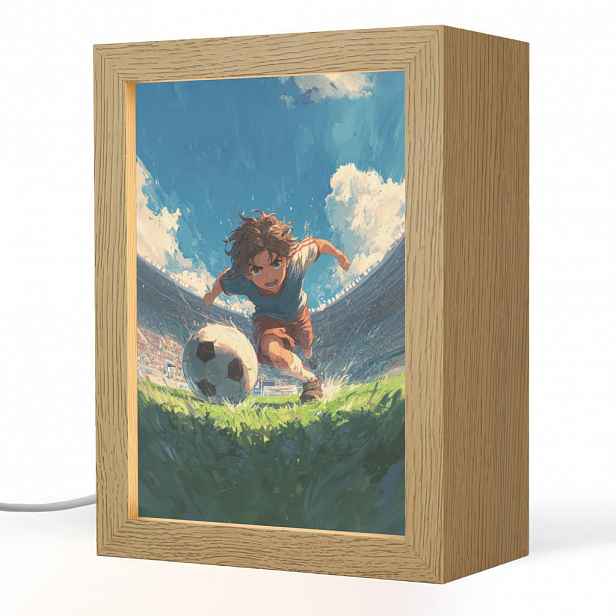 OnlyWow NOČNÍ LAMPIČKA Stadion - Fotbalista - Míč 15x20 cm
