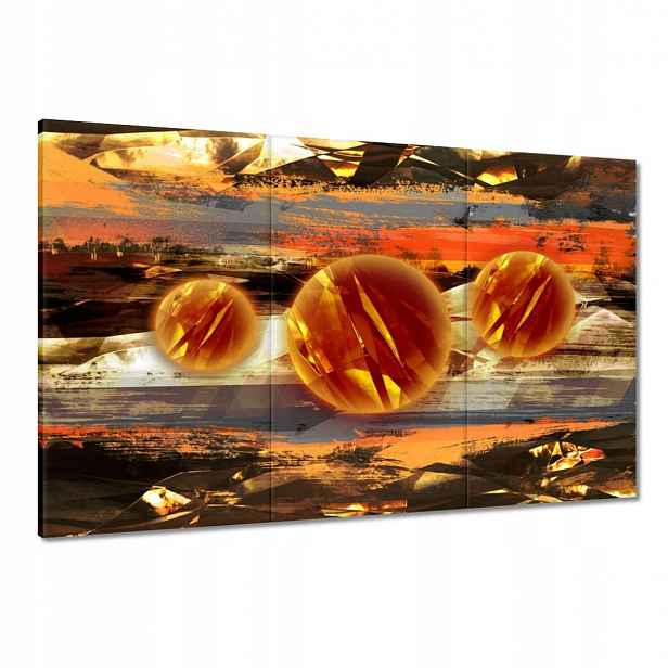 Obrazy 120x80 Zvědavé oranžové koule