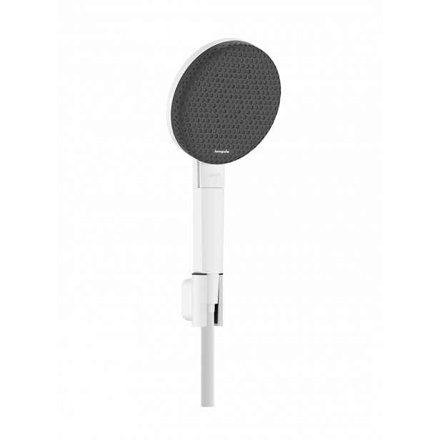 Hansgrohe Raindance Alive Select S - Set sprchové hlavice, držáku a hadice, 3 proudy, EcoSmart, matná bílá 24612700