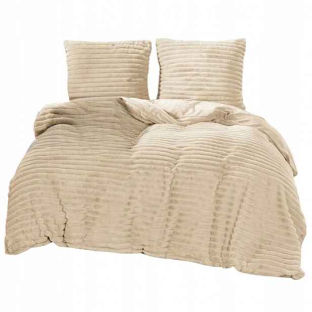 Ložní Povlečení Cotton World 160x200 z mikrovlákna s motivem medvídka, 3 Č. béžová, jako dárek