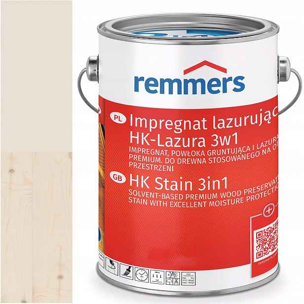 Remmers HK-Lasur Ochranná lazura na dřevo Ral 9001 Bílá Krémová 20L