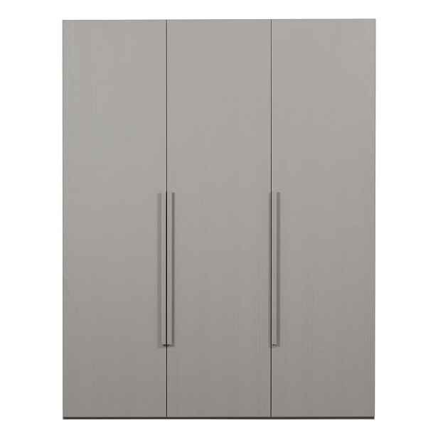 Šedá modulární skříň v dekoru ořechu 165x210x58 cm Rens – WOOOD