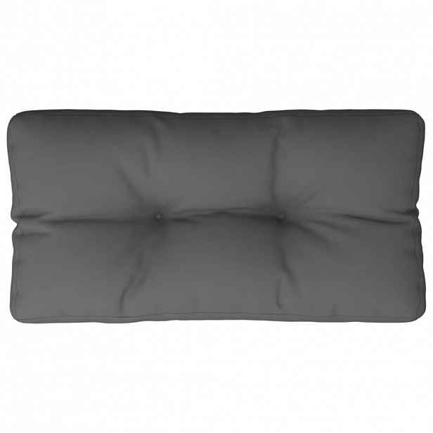 vidaXL Poduška na palety antracitová 80 x 40 x 12 cm textil
