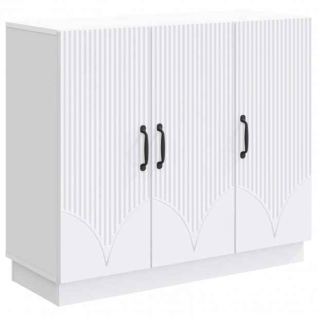 vidaXL Servírovací skříň Bílá 89 x 34,5 x 77 cm Kompozitní dřevo