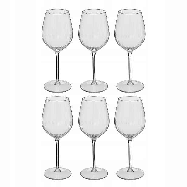 Skleničky Na Víno Sada 6 Kusů 380 ML 21,7 x 8,3 CM
