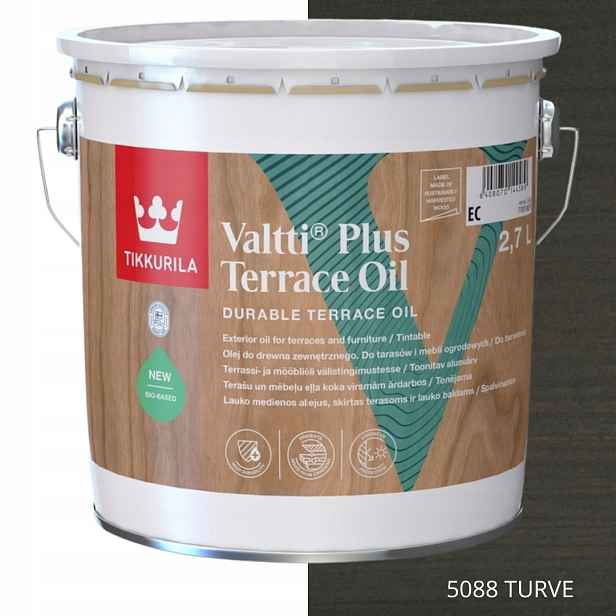 Tikkurila Olej Na Dřevo Valtti Plus Terrace Oil 2,7 L Barva 5088 Turve