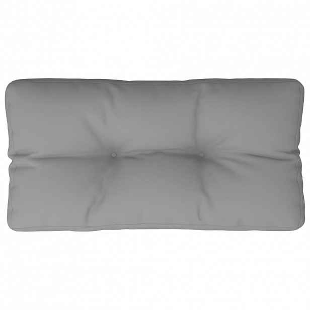 vidaXL Poduška na palety šedá 80 x 40 x 12 cm textil