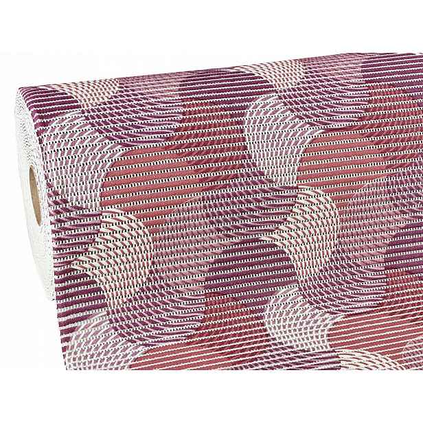 Koupelnová podložka na metry Protiskluzová podložka Vlny Fialová Růžová 500x65 cm