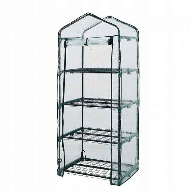Skleník 69*49*160 CM, Fólie Z Pvc, Kovová Konstrukce