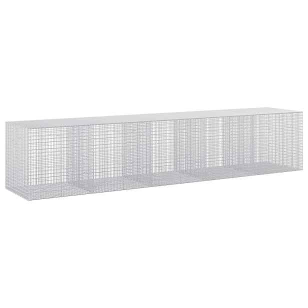 vidaXL Gabion s drátem 3,5 mm a síťkou 5x2,5 cm 500x100x100 cm