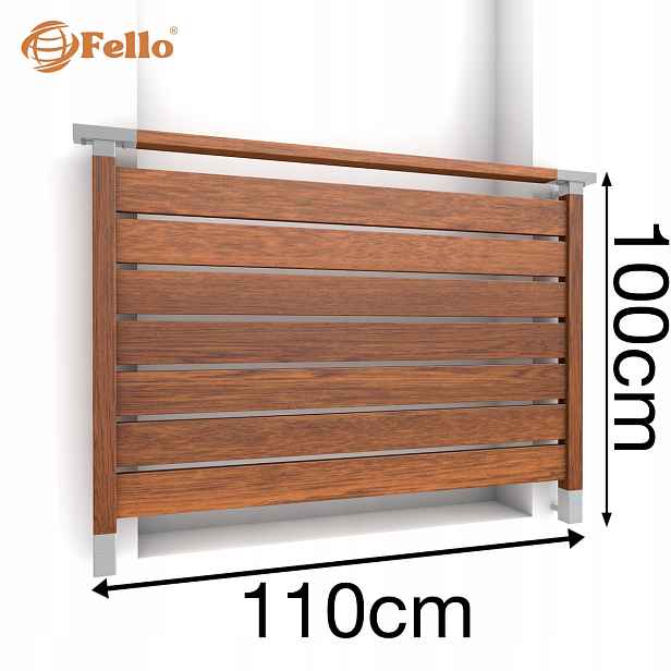 CLASSIC7 Francouzský balkon 110 cm Balustrada