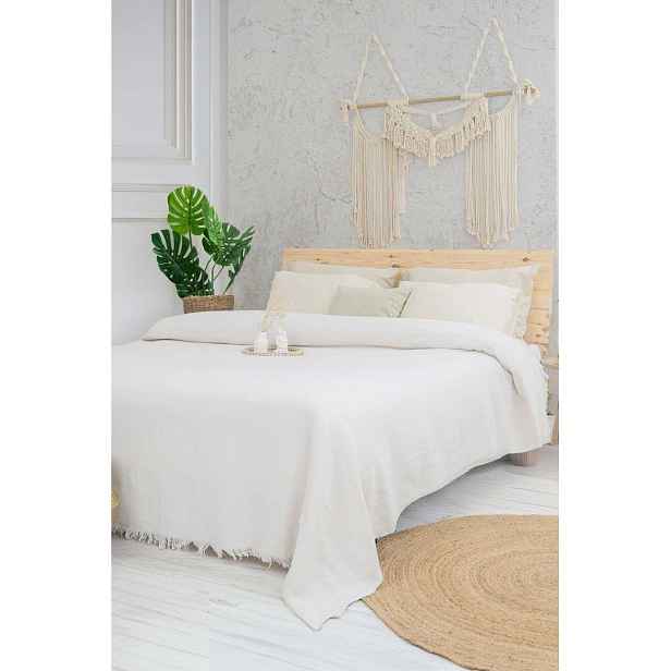 Krémový přehoz 240x220 cm Marla  – Mijolnir