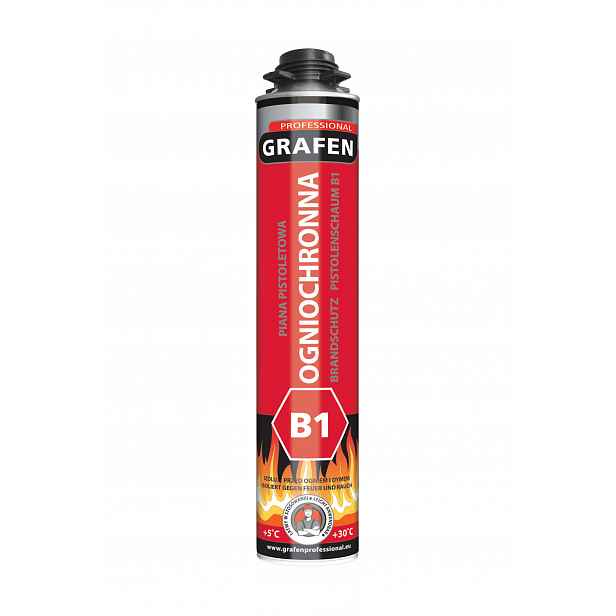 Ohnivzdorná protipožární pěna B1 Grafen 750 ml.