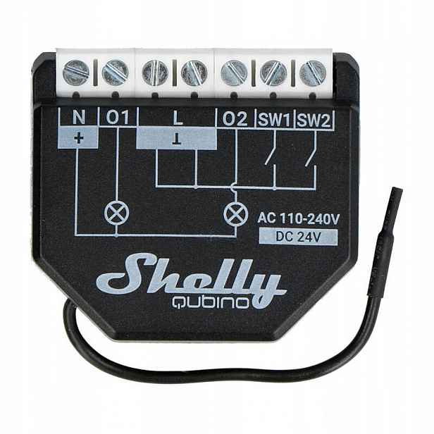 Shelly Qubino WAVE2PM Inteligentní Ovladač Kontrolér Dálkové Ovládání