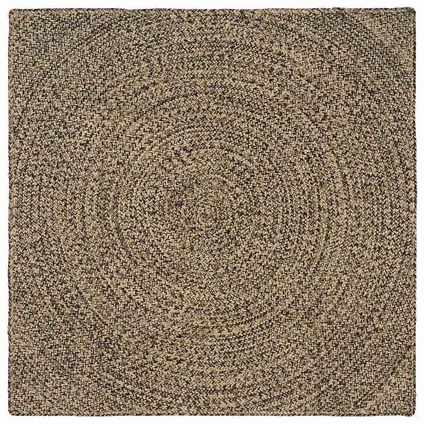 vidaXL Koberec do oblasti Přirozená a černá 120 x 120 cm juta