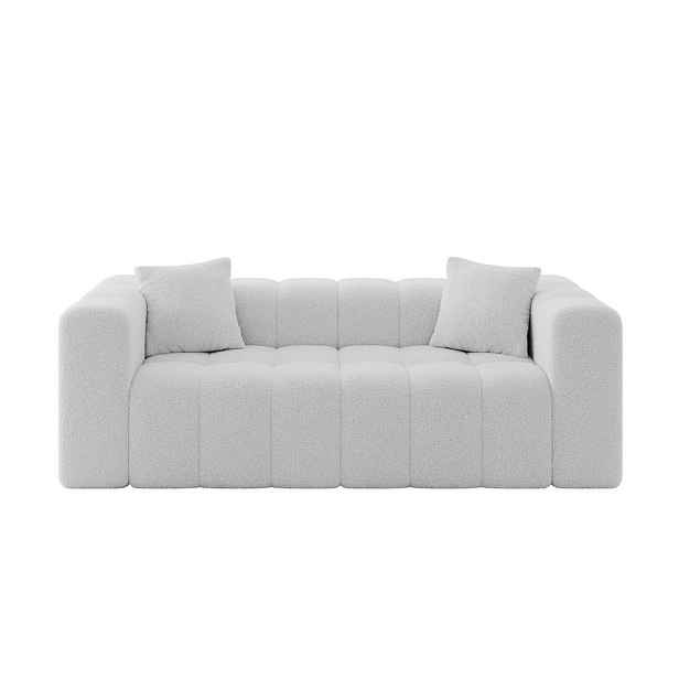ALTDECOR POHOVKA 2-MÍSTNÁ DONY-2 232x90x71 cm Světle šedá Buklé