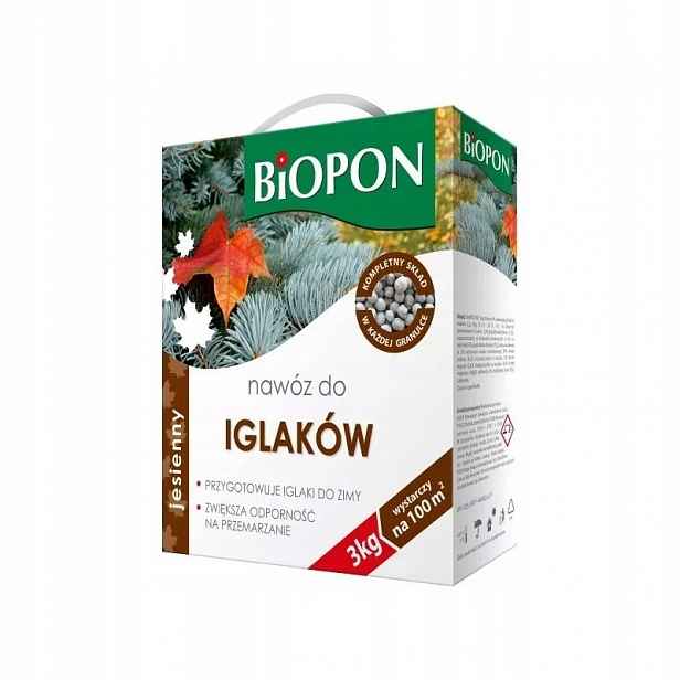 Hnojivo Podzimní Pro Jehličnany, Granulovaný Karton S Úchytem, 3 Kg