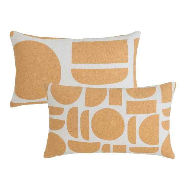 Dekorační polštáře z materiálu bouclé v sadě 2 ks 30x50 cm Mid Century – Casa Selección