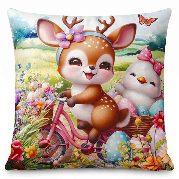 Velikonoční povlak na polštář EASTER FRIENDS VII. 40x40 cm Mybesthome