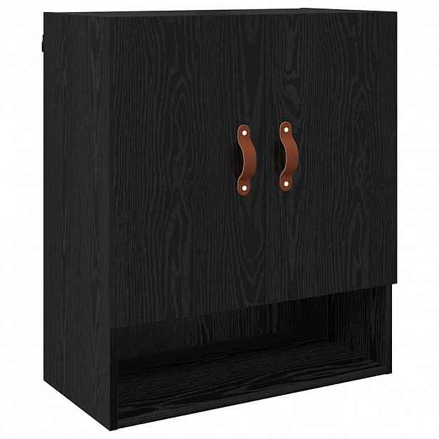 vidaXL Nástěnná skříňka 60 x 31 x 70 cm Kompozitní dřevo Černý dub