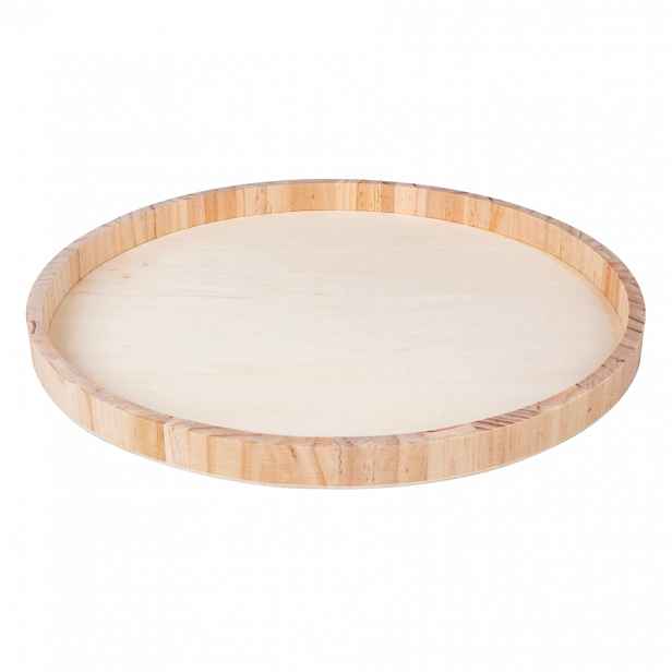 Kulatý dřevěný podnos TIMBER RING