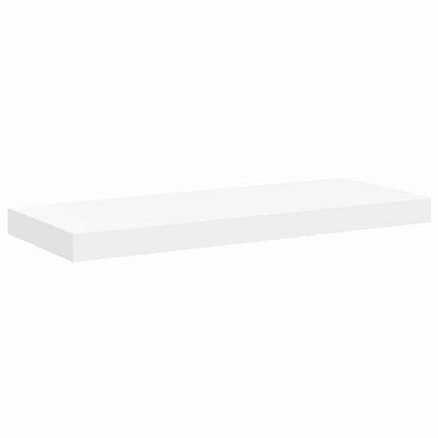 vidaXL Plovoucí nástěnná police bílá 60 x 23,5 x 3,8 cm MDF