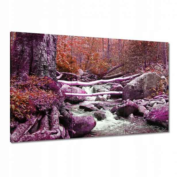 Obrazy 120x80 Fialová kaskáda