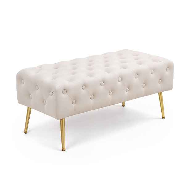 Ak furniture Taburet Monaco béžový