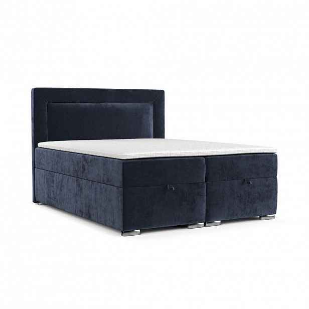 AltaBeds POSTEL BOXSPRING LONTANO 140/200 cm Tmavě modrá