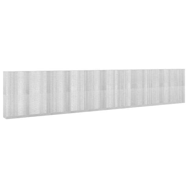 vidaXL Gabion s drátem 3,5 mm a síťkou 5x2,5 cm 1050x50x200 cm
