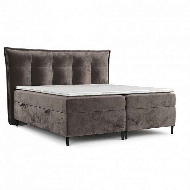 AltaBeds POSTEL BOXSPRING LAS PALMAS 140/200 cm Hnědá