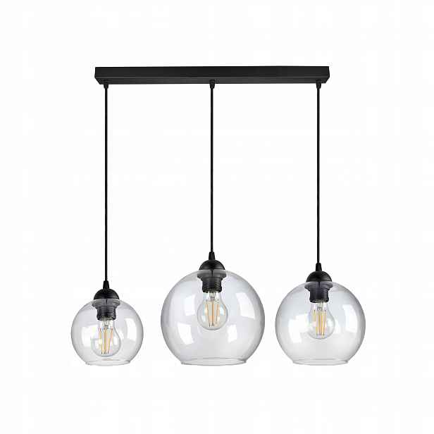 Lampa Lustr různé skleněné koule Transparentní Led