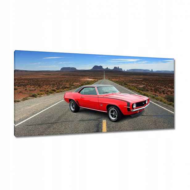 Obrazy 115x55 Červený Chevrolet Ss