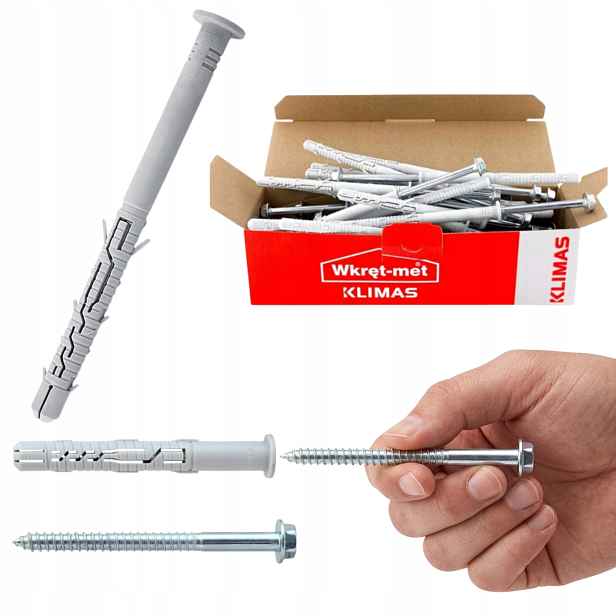 Rozpěrné hmoždinky do rámu Kpr Fast K 12x260 Met Torx Screw 25 ks
