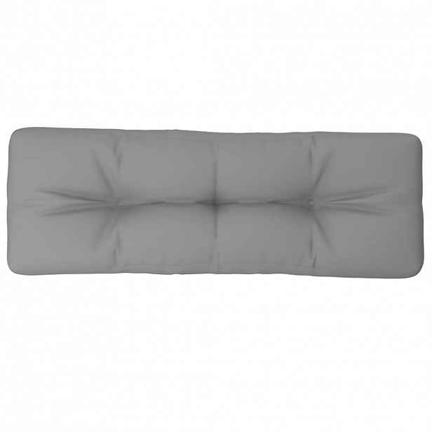 vidaXL Poduška na palety šedá 120 x 40 x 12 cm textil