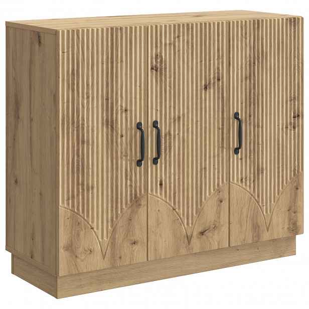 vidaXL Servírovací skříň Dub artisan 89 x 34,5 x 77 cm