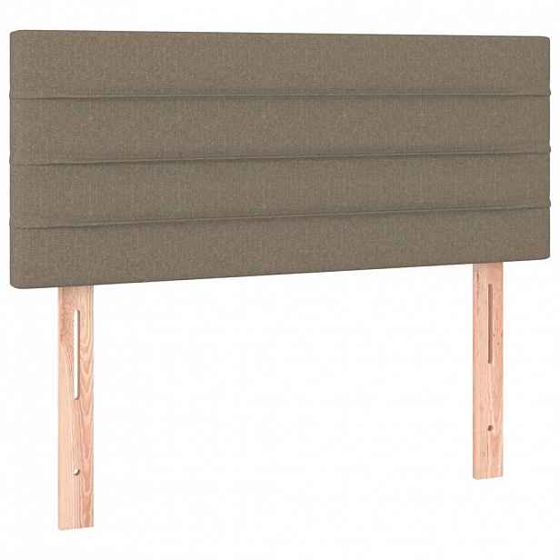 vidaXL Čelo postele taupe 90x5x78/88 cm textil