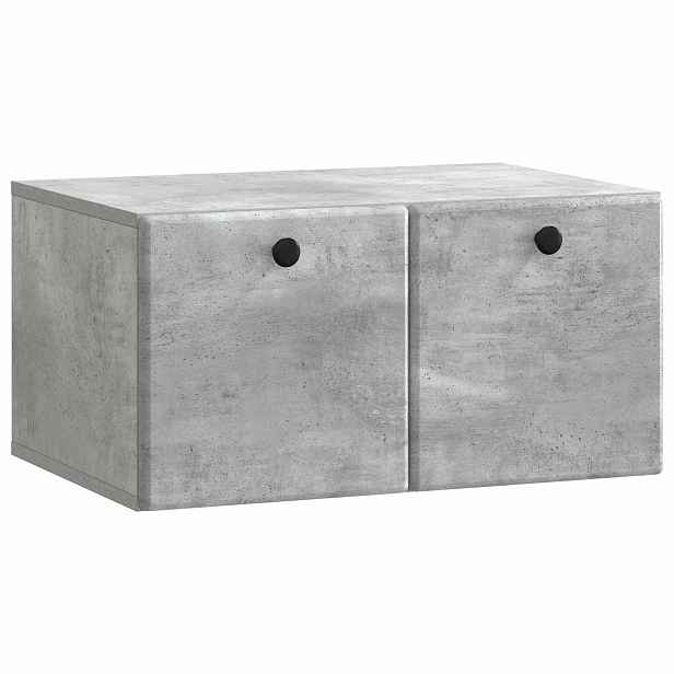 vidaXL Nástěnná TV skříň 59,5 x 41 x 30 cm Betonově šedá