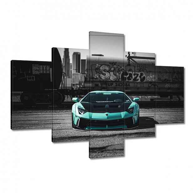 Obrazy 100x70 Tyrkysové Lamborghini
