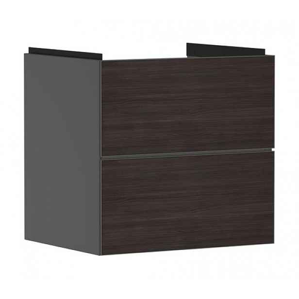 Skříňka pod umyvadlo bez umyvadla Hansgrohe Xevolos E 58x57,5x47,5 cm břidlicová matná šedá mat 54177730